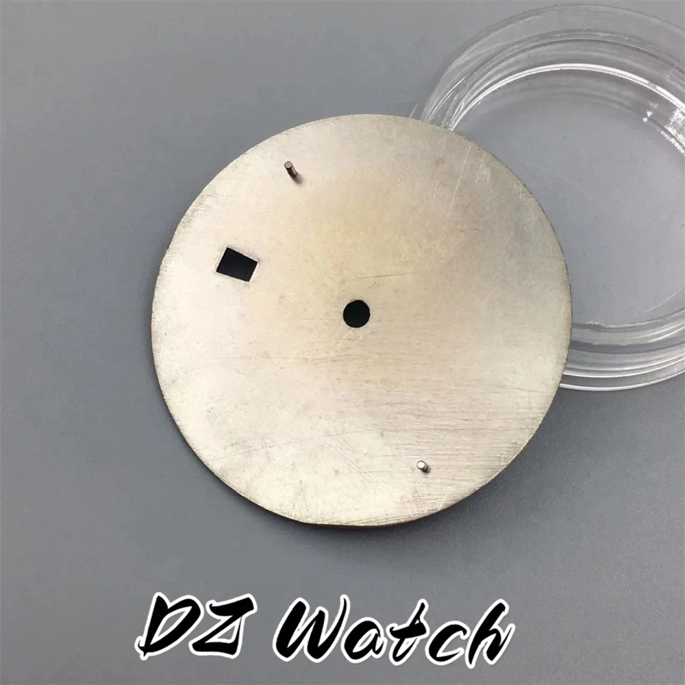 White Green Blue Black 33mm watch dial Green luminous fit NH35 movement
