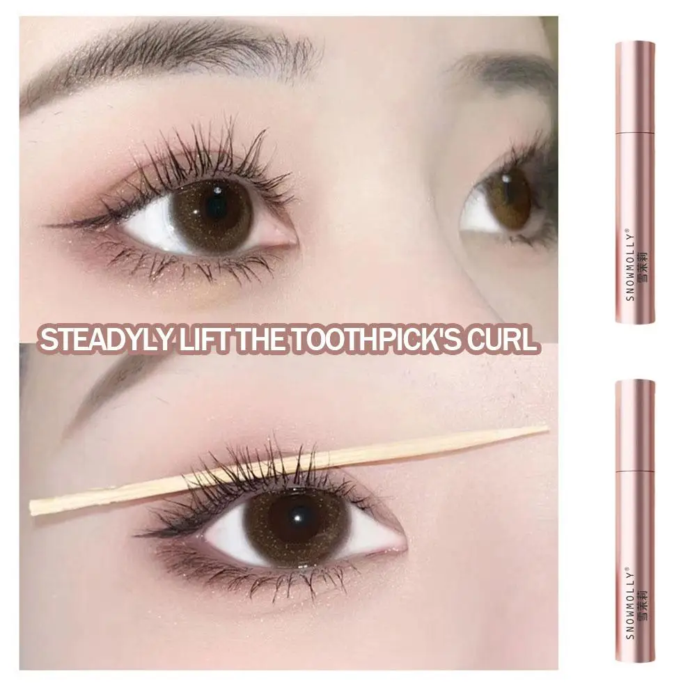 4d Seiden faser Mascara Curling dicke ultra feine Pinsel Wimpern verlängerung schwarz braun wasserdichte Mascara Frauen Augen kosmetik