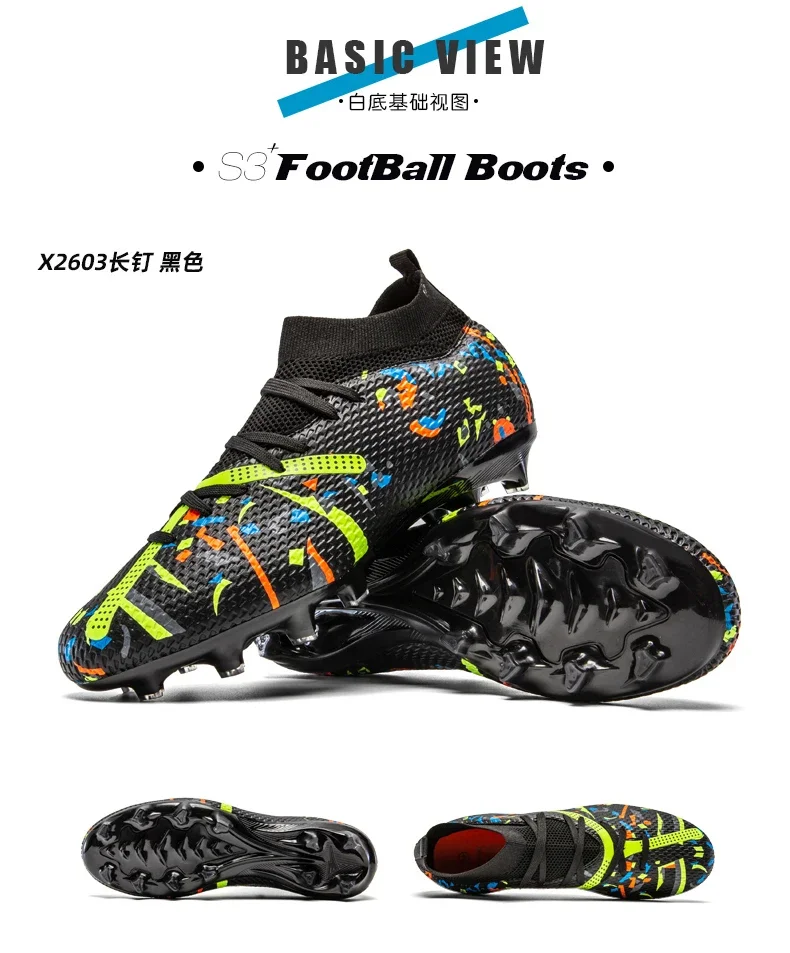 Neue Herren-Fußballschuhe Professionelle Outdoor-Sportschuhe Rutschfeste Trainingsschuhe Sneakers Rasen-Fußballstiefel Ultraleicht Unisex – Detail 31