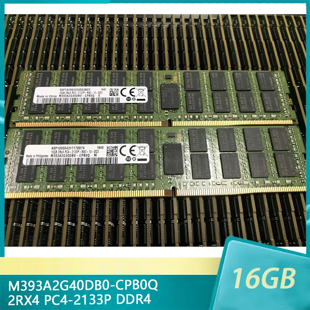 

1Pcs M393A2G40DB0-CPB0Q For Samsung RAM 16GB 2RX4 PC4-2133P DDR4 Server Memory