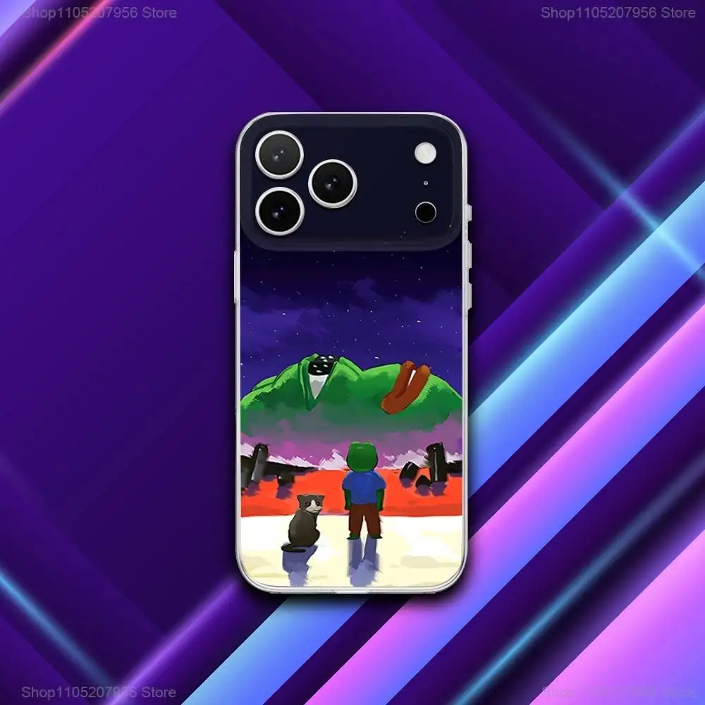 P-Pepes De Kikker Grappig Voor iPhone 11,12,15,14,13,17,16,Pro,Plus,E,Max,Air,Mini Magnetische Frosted Cover Telefoon Case