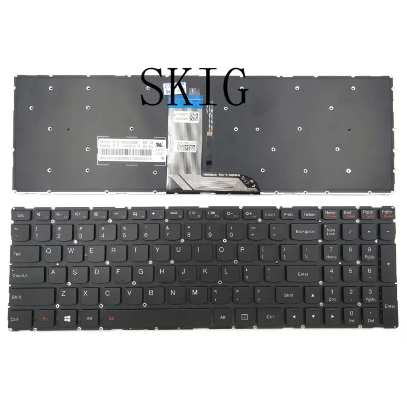 New For Lenovo IdeaPad 700-15 700-15ISK 700-17ISK 700-17 Series Laptop Keyboard US Backlit