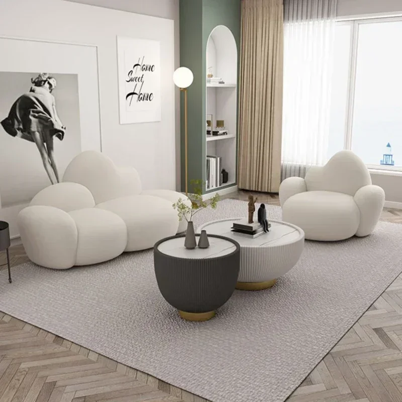 

Cheap Smiple Sofa Design Modern Puffs Nordic Children Sofa Cloud White Lounge Home Oturma Odası Kanepeleri Living Room Furniture
