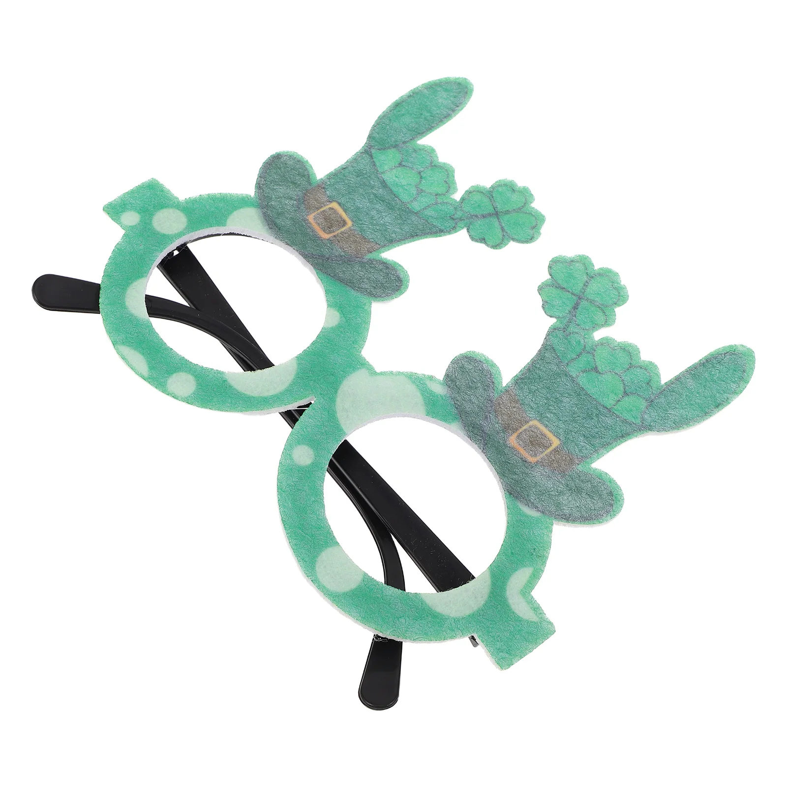 

St Patricks Day Glasses Party Eyewear Shamrock Eyeglasses Irish Accessories Unique Design Photo Props Irish Glasses
