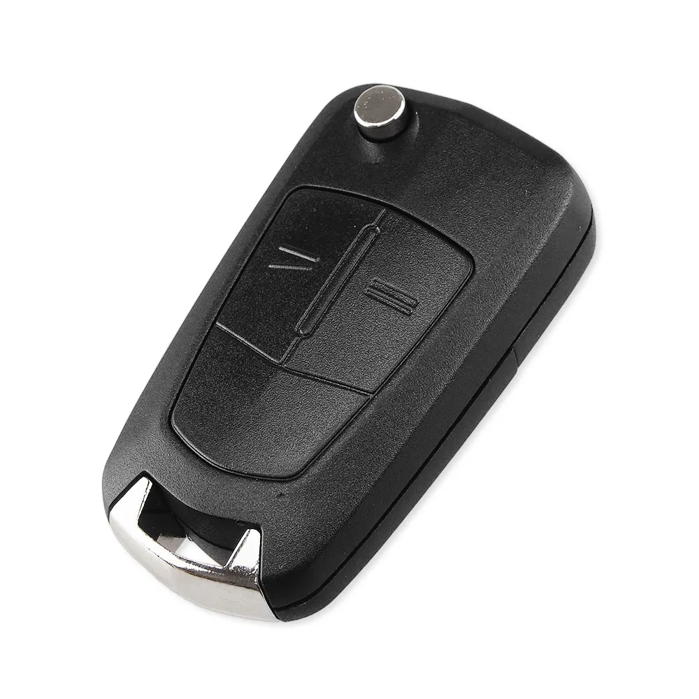 KEYYOU 10pcs Flip Remote Folding Car Key Fob Case Shell For Vauxhall Opel Astra H Corsa D Vectra C Zafira Astra Vectra Signum