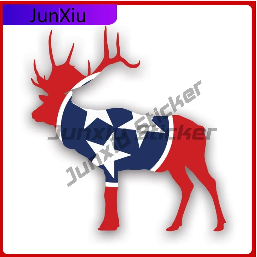 

Tennessee Deer Shaped Scratch Resistant Sun Resistant Cool For Helmet Truck Motorcycle No Residue Easy Apply Decal Classic