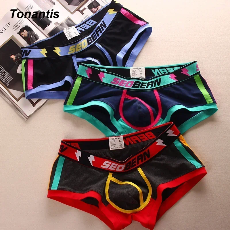 3PCS/SET Boxers Men Boxer Shorts Men Underwear Male Underwear Boxers Homme Breathable Boxershorts Panties Sexy Underpants