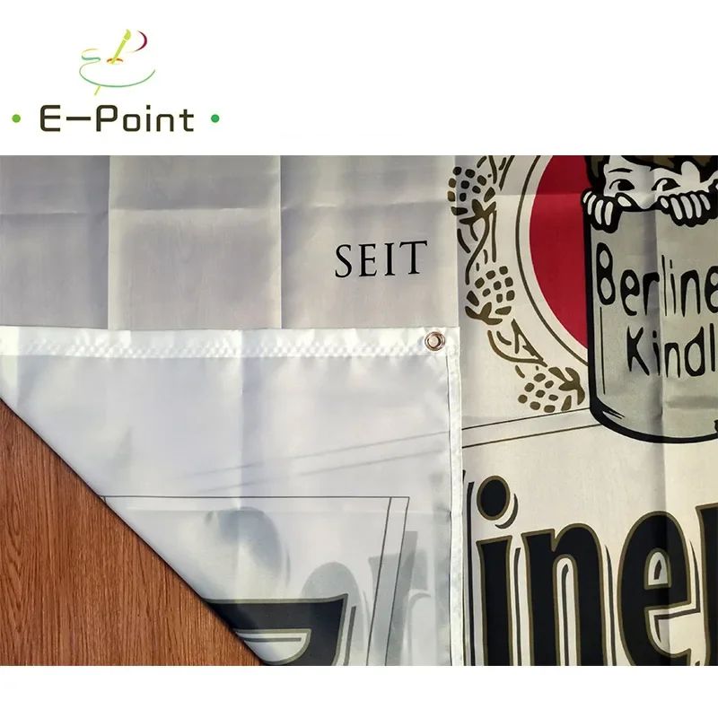 Berliner Kindl Beer Flag 3ft*5ft (90*150cm) Size Christmas Decorations for Home Flag Banner Indoor Outdoor Decor BER14