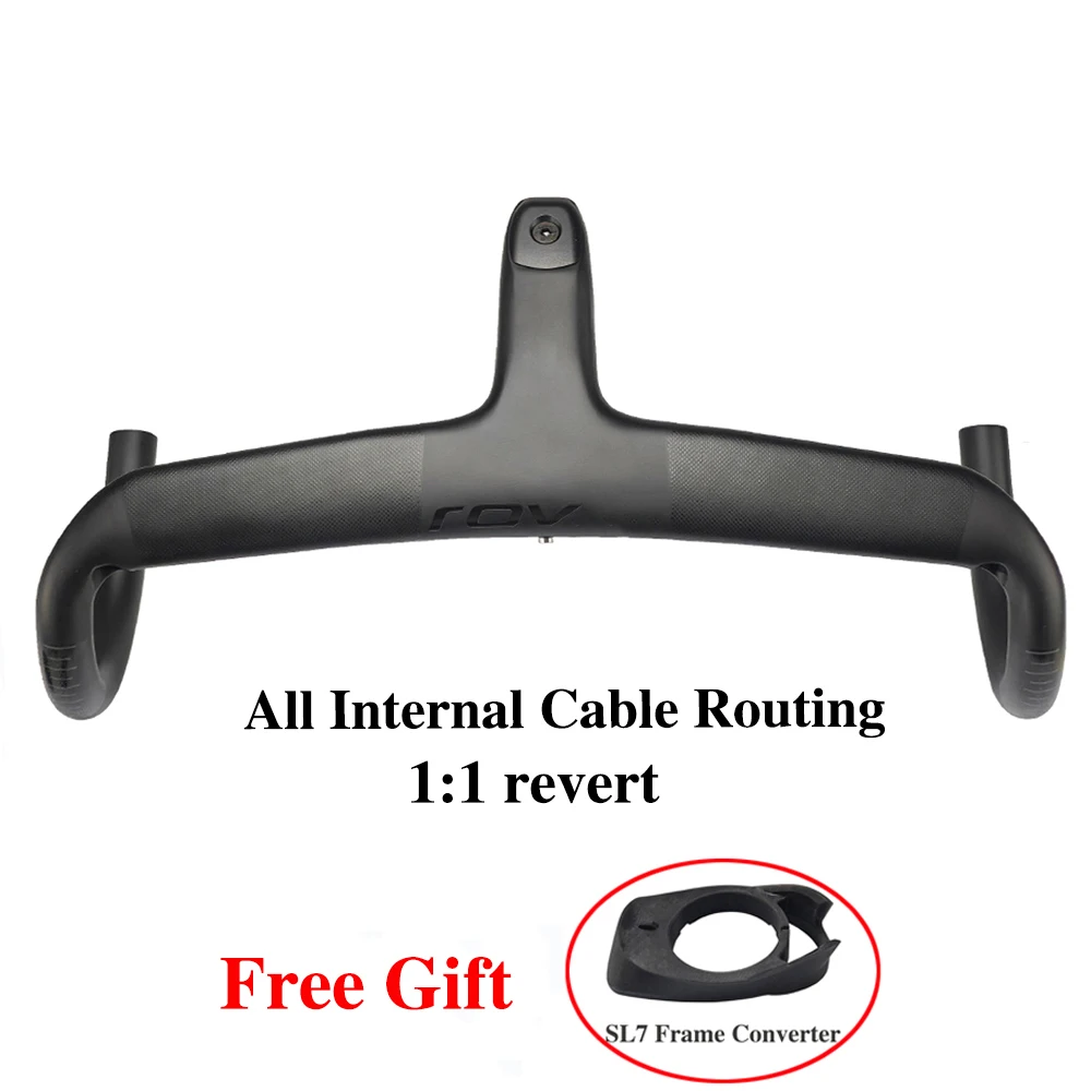 

Full Internal Cable Routing Road Integrated Bicycle Handlebar Cockpit Di2 For SL7 SL8 T1000 Carbon Handlebar