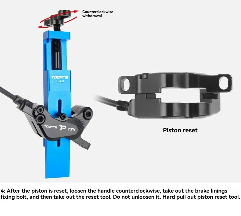 Fahrradkolben-Reset-Werkzeug, Fahrrad-Bremssattel-Kolben-Presswerkzeug für 2-Kolben-4-Kolben SHIMANO/SRAM Bremssattel, Fahrrad-Kolben-Werkzeug – Detail 11