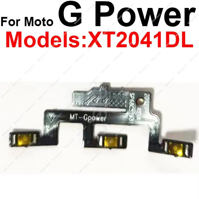 For Motorola Moto G Power 2021 2022 Power Volume Button Flex Cable ON OFF Side Key Switch Control Flex Ribbon