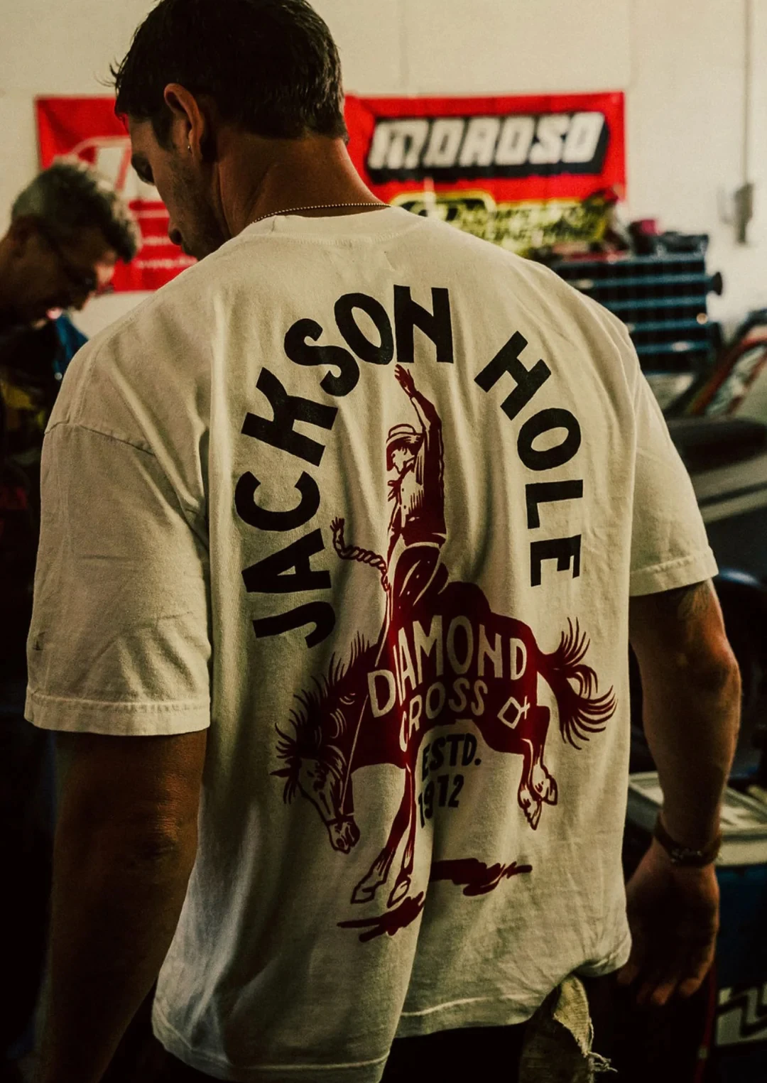 

Diamond Cross Ranch Cotton T-shirt Unisex Men Women Summer Short Sleeve Fashion Top Casual Vintage Fashion Daily Vintage Tee