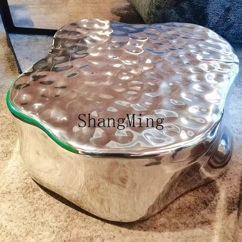 

CLart simplicity living room stainless steel tea table combination coffee table light luxury high