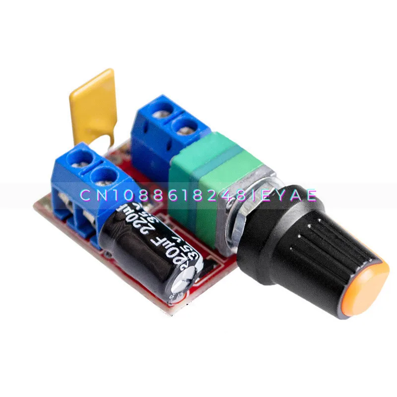 Mini DC Motor PWM Governor 3V6 12 24 35V Speed Switch, Ultra-small LED Dimmer