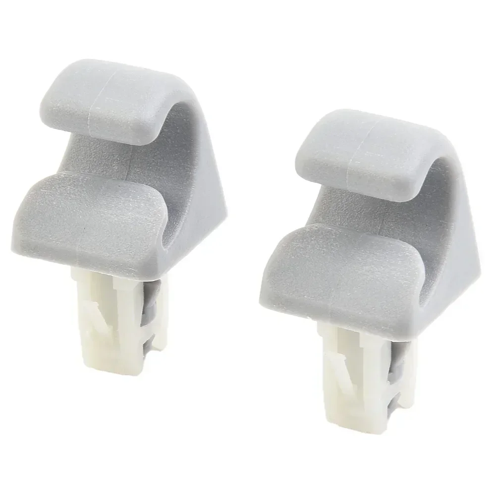 For Toyota Sun Visor Hook Clips Sun Visor Hook Clips Gray 2Pcs For Camry For Corolla For Highlander High Quality