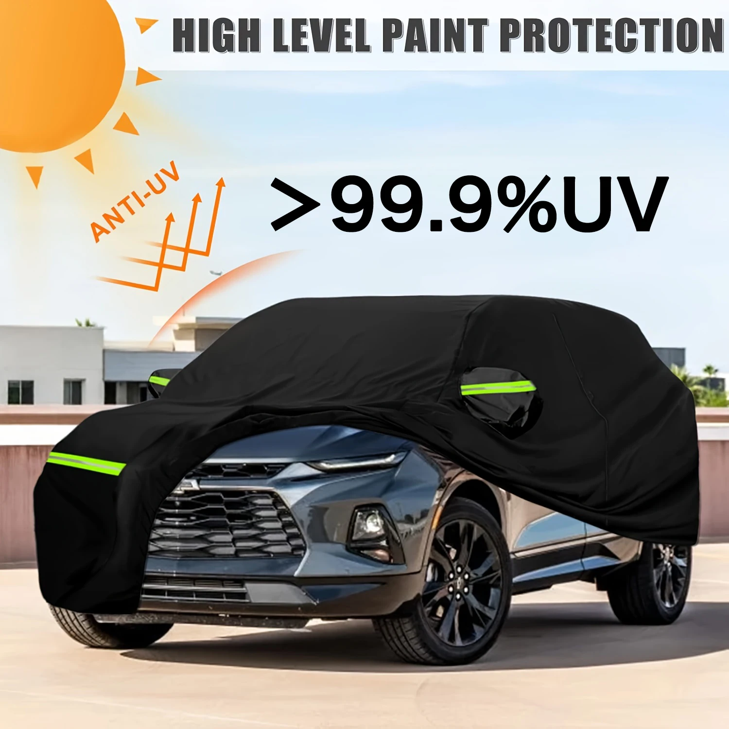 Cubierta de coche protección exterior completa exterior sol nieve cubiertas UV SUV Sedan Auto parasol a prueba de polvo resistente a los arañazos impermeable