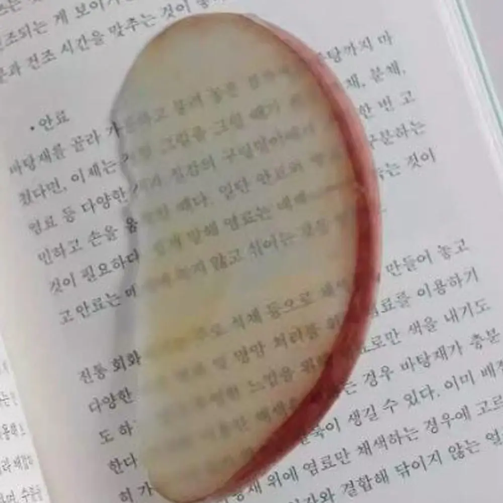 Creative Apple Slice Reading Bookmark Acrylic Funny Pages Guide Marker Simulation Fruit Note Bookmark Birthday Gift