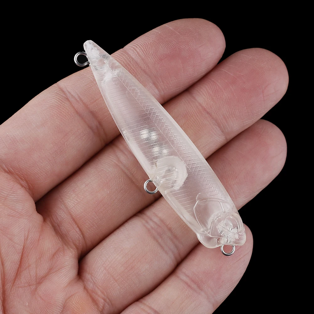 Chan’sHuang 20PCS Unpainted Blanks Bait 65mm 4.2g Floating Topwater Rattle Pencil DIY Handmade Artificial Fishing Lure Tackle