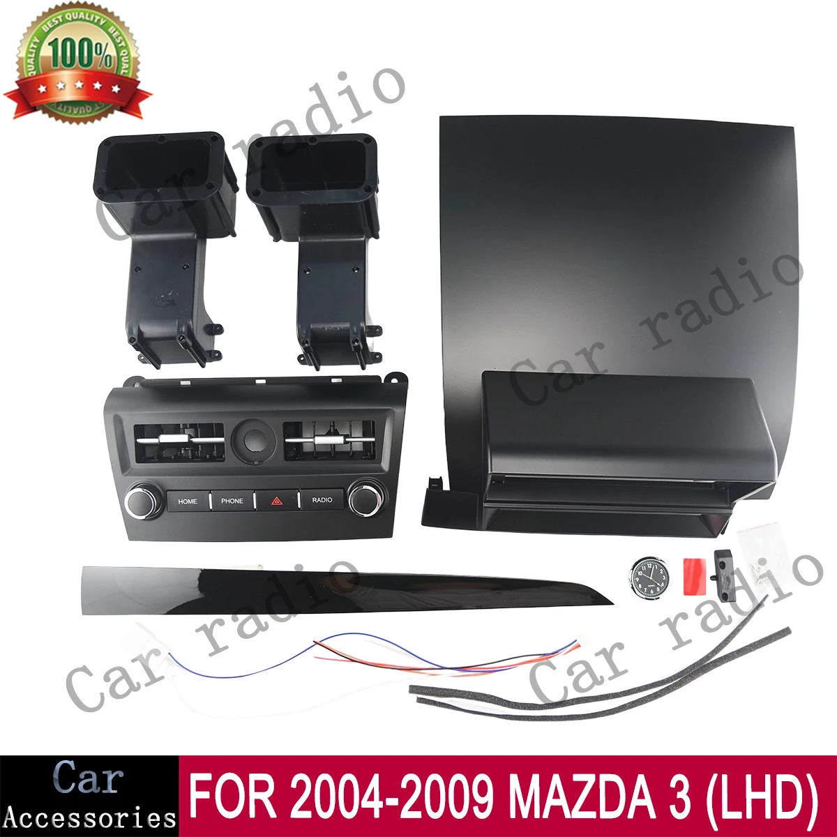 12.3 Inch For 2004-2009 MAZDA 3 (LHD) Frame Car Radio Android Stereo Frame Player Head Unit Fascia Panel Dash Board Cover