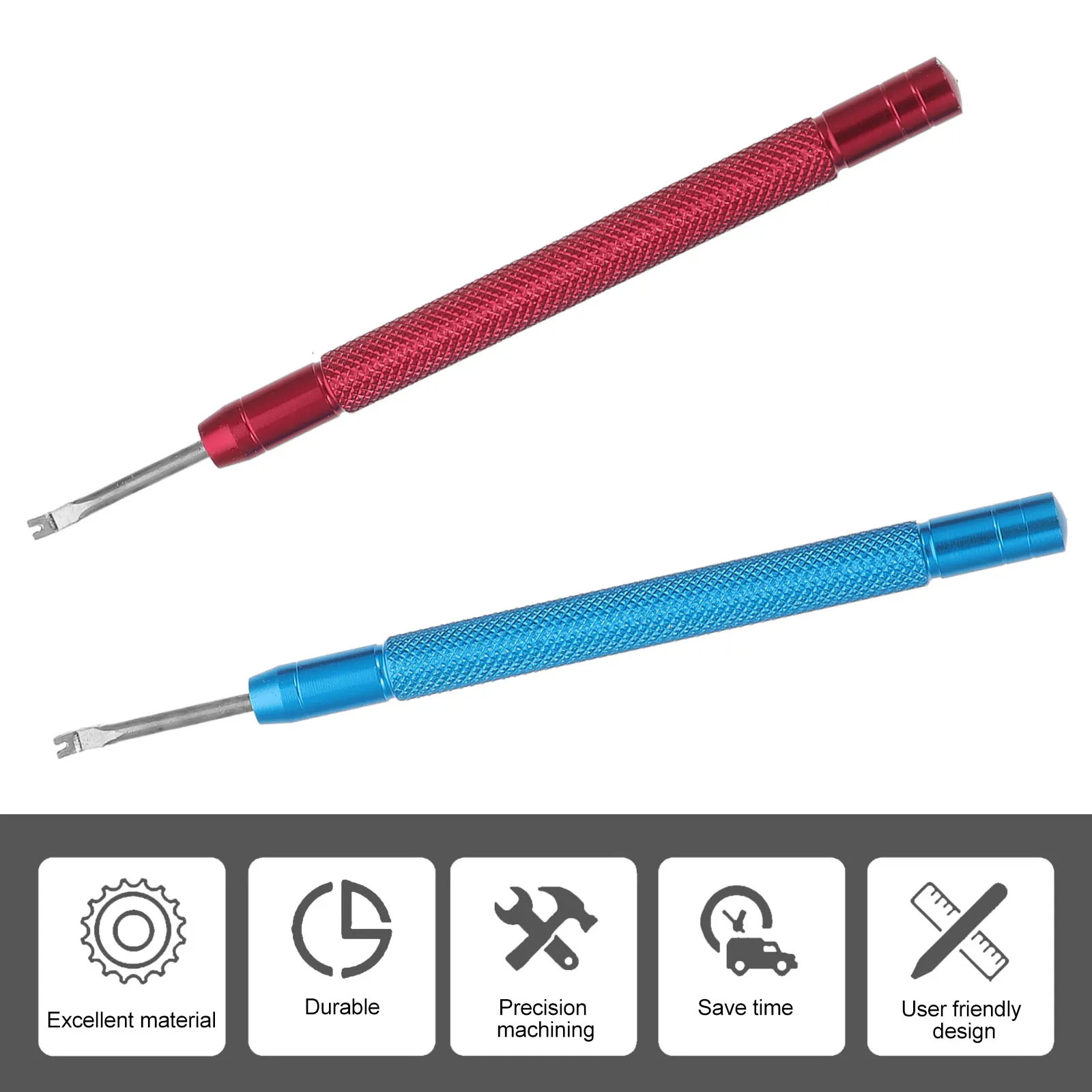 

2pcs Watch Hands Lever Tool Aluminum Alloy Steel Remover Durable Anti Rust Professional Repair Accessory Needle Puller