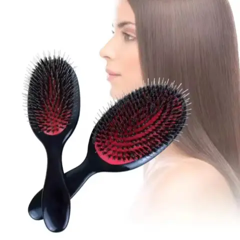 1pc Professional Salon Hair Brush, Detangling Comb & Scalp Massager, Hairdressing Styling Tool for Women, Barber Hairbrush