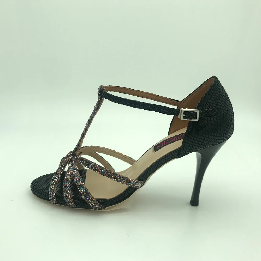 New Argentina Tango Dance Shoes Party Shoes Wedding Shoes leather outsole T6256BSCG 9cm heel 7.5cm available shipping free