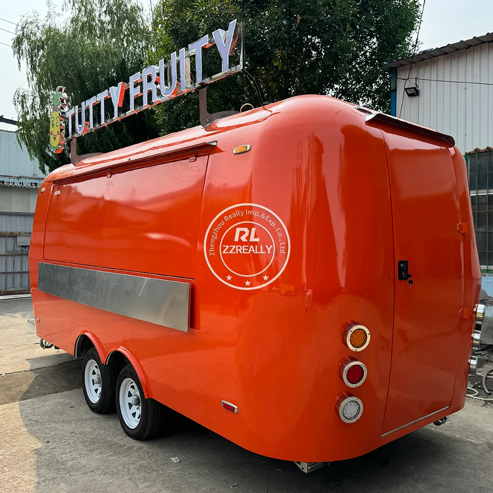 2024 Carrello per distributori automatici di alimenti Rimorchio mobile per camion per alimenti in vendita Carrello per distributori automatici di caffè