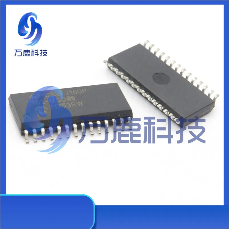 Dspic33Fj16Gp102-I/So 16Kb, Flash, 1024Bytes-Ram, 16Mips, 21I/O, 16-Bit Family, Nanowatt Soic-28