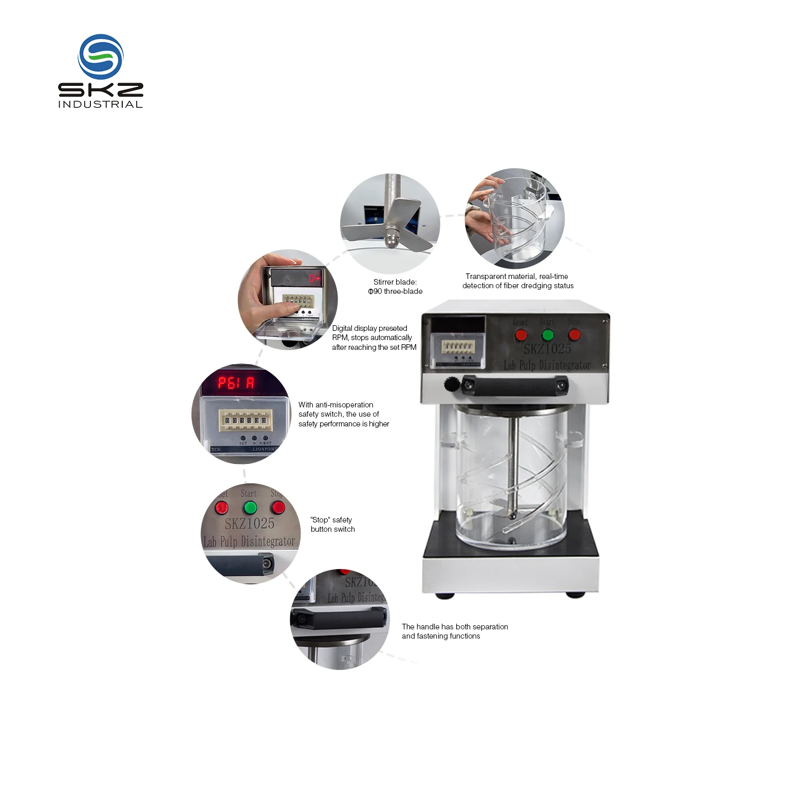 

Laboratory ISO5263 JIS-P8220 TAPPI-205 Pulp Disintegrator Testing Equipment