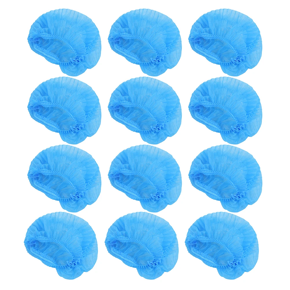 

100pcs Disposable Hair Caps Thick Material Elastic Fit Hospital Beauty Non woven Dust proof Single use Hygiene