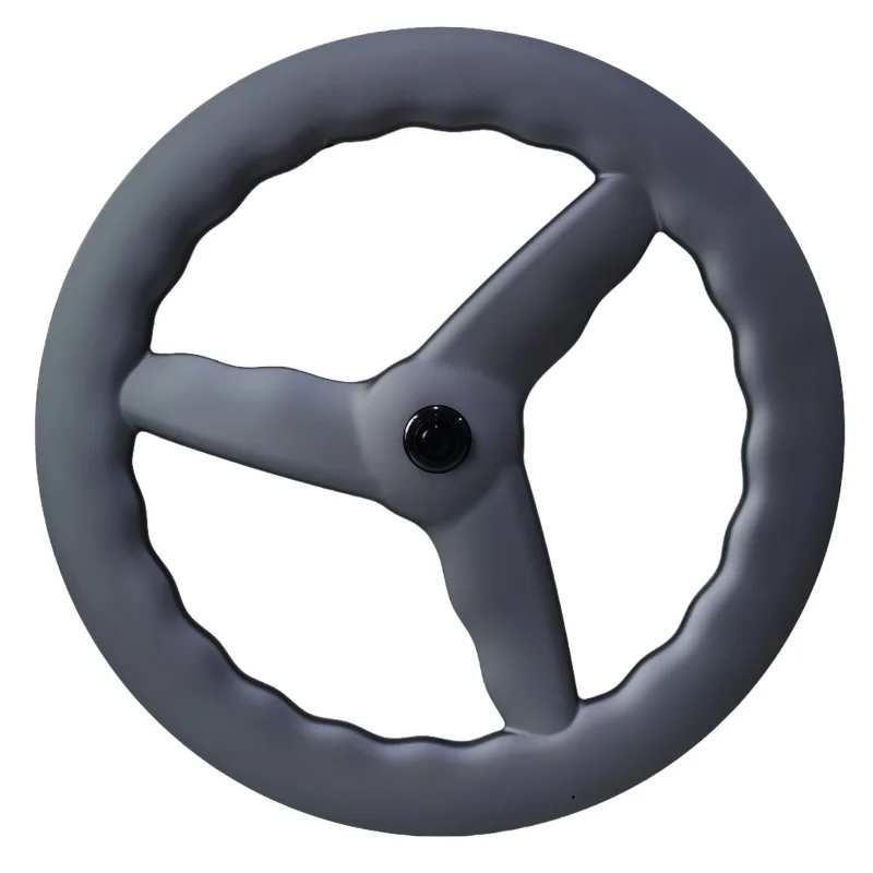 QORA WAVE 700C Carbon Wheels Tubeless 36T Ratchet Hub Bicycle Wave Wheels 3 Spokes Center-Lock Disc Brake Wheels
