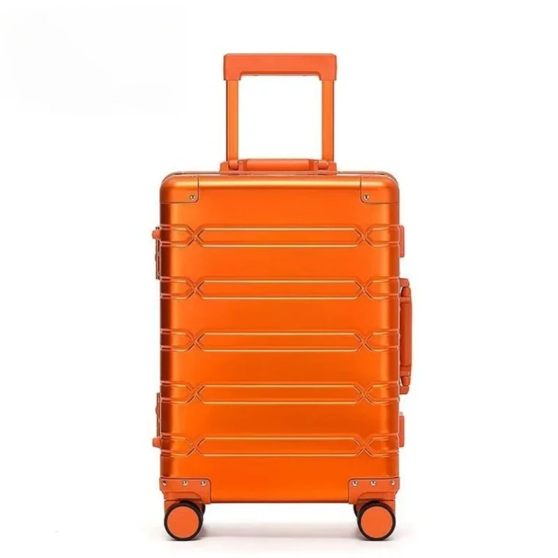 20-Zoll Luxus-Reisekoffer aus Aluminium-Magnesium-Legierung, Trolley-Koffer, Gepäck, Handgepäck Versand aus der EU