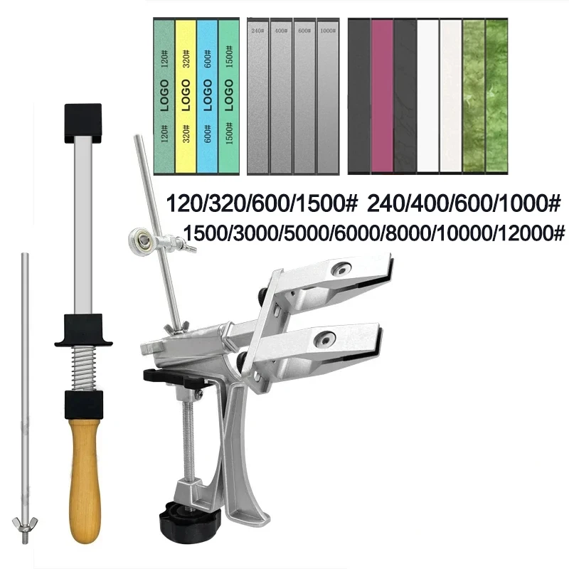 Professionelle Messer Spitzer Aluminium legierung Festen Winkel Spitzer Diamant Stein Schleifstein Küche Werkzeuge Schärfen Maschine Messer