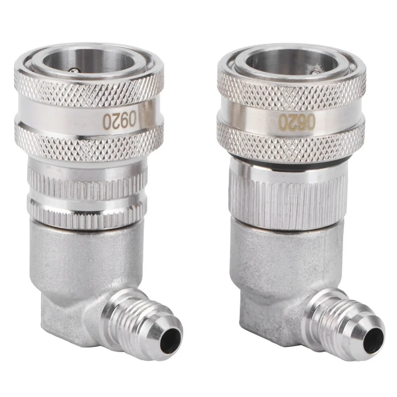 

2PCS MFL1/4in Ball Lock Disconnect Stainless Steel Keg Fittings Quick Coupling Brewing Accessory
