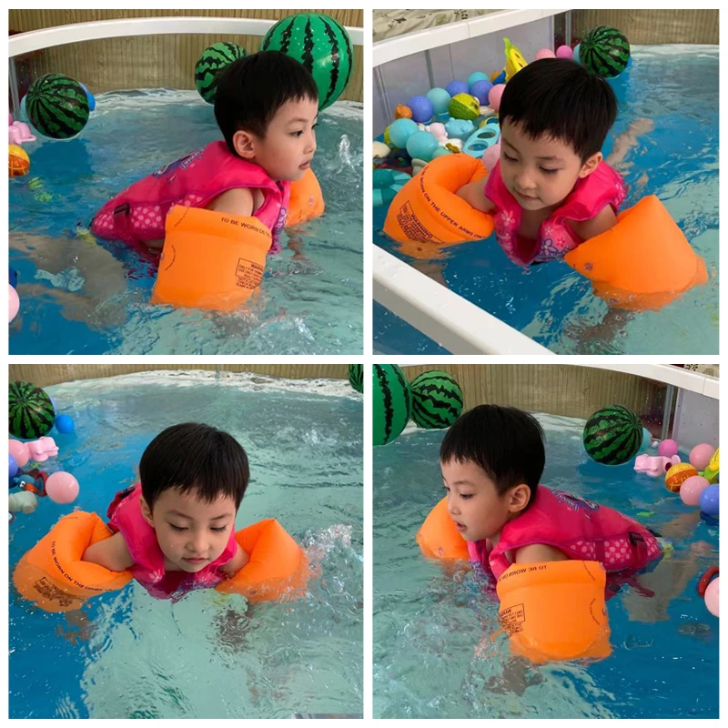 Hot Baby Swim Vest Professional Kids Swimming Float Vests With Two Float Plate Boy Girl Learn Swimming Aids Swim Trainer