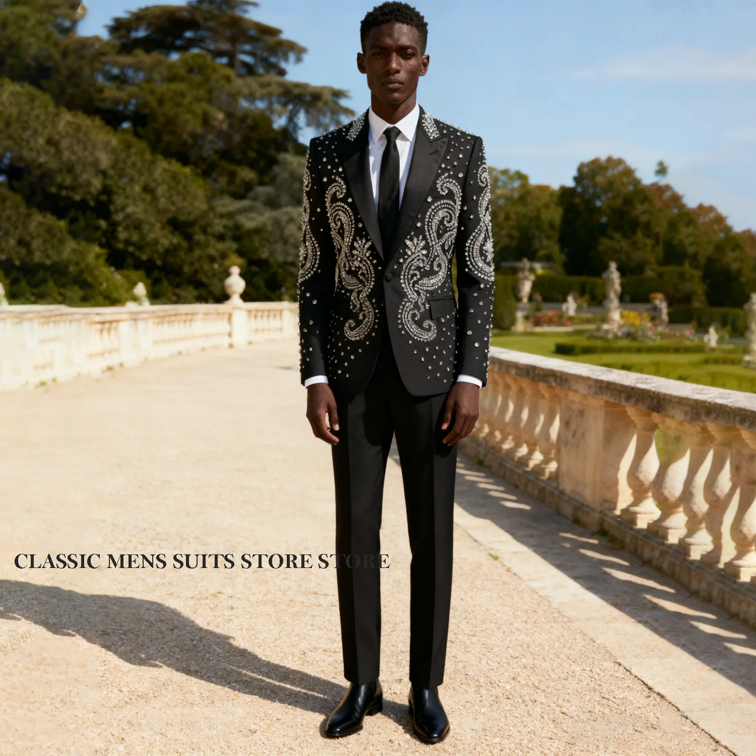 

Изысканные жаккардовые мужские костюмы с ремнями, комплекты из 2 предметов, пиджаки для жениха, формальные свадебные смокинги, блестящие стразы, Ropa hombre по индивидуальному заказу