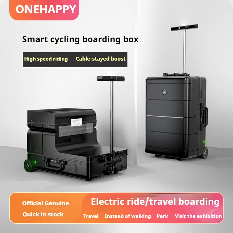 Elektrisches Gepäck Smart Riding Lade koffer 20 Zoll Trolley Case Boarding Case Business Trolley Case kleiner Roller Koffer