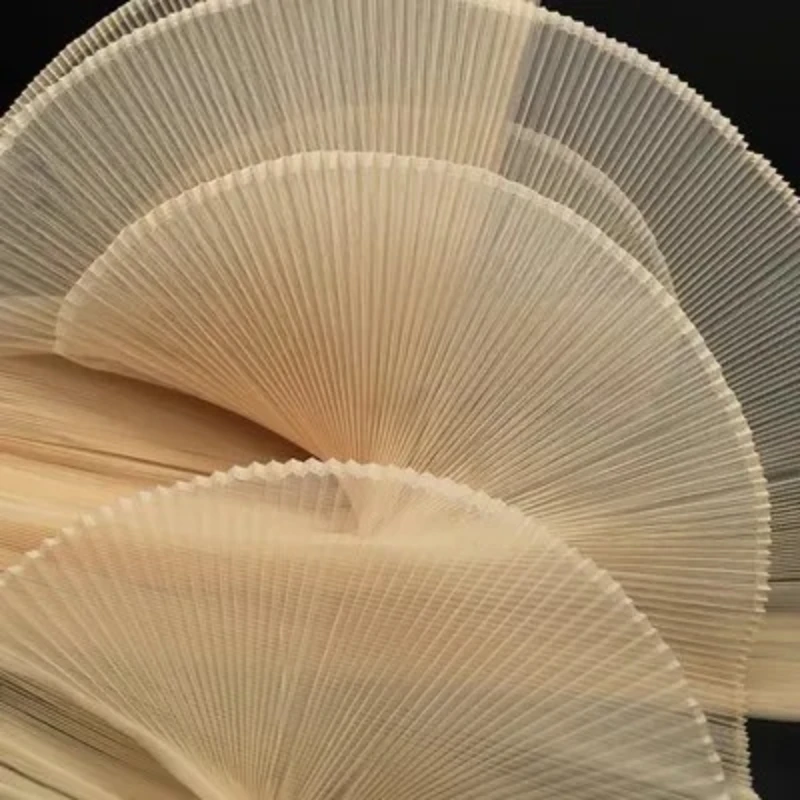 

Градиентный цвет, жесткая сетка, орган, плиссированная маленькая ткань в форме морщин, свадебное украшение, свадебное платье своими руками, модельерская ткань