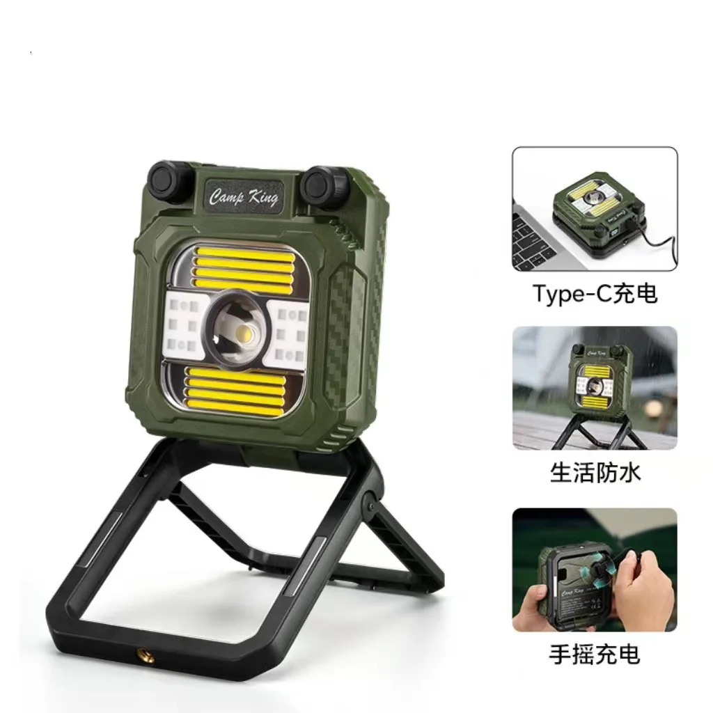 cob-充電式ワークライト折りたたみ式多機能強力磁気ポータブル照明緊急車両メンテナンスワークライトホット