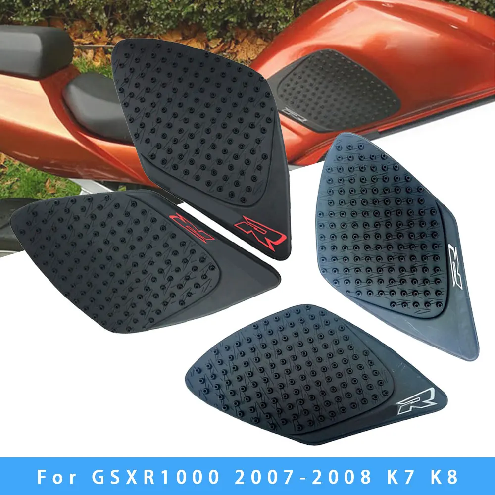 For SUZUKI GSX-R GSXR 1000 2001-2008 K1 K2 K3 K4 K5 K6 K7 K8 GSXR1000 06 07 Motorcycle Side Anti Slip Sticker Protector Tank Pad