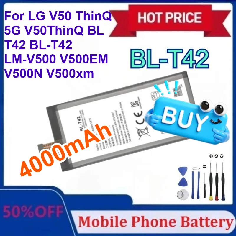 

Новинка для мобильного телефона LG V50 ThinQ 5G V50ThinQ BL-T42 LM-V500 V500EM V500N V500xm, новая в наличии Bateria
