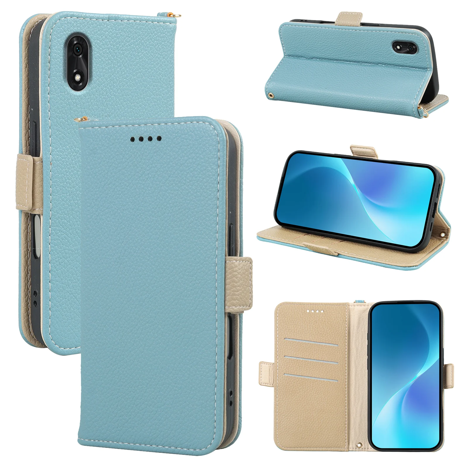

High-end phone case flip cover leather case for ZTE んたんス ホ ホ4 simple leather wallet with card slot shockproof stand phone case