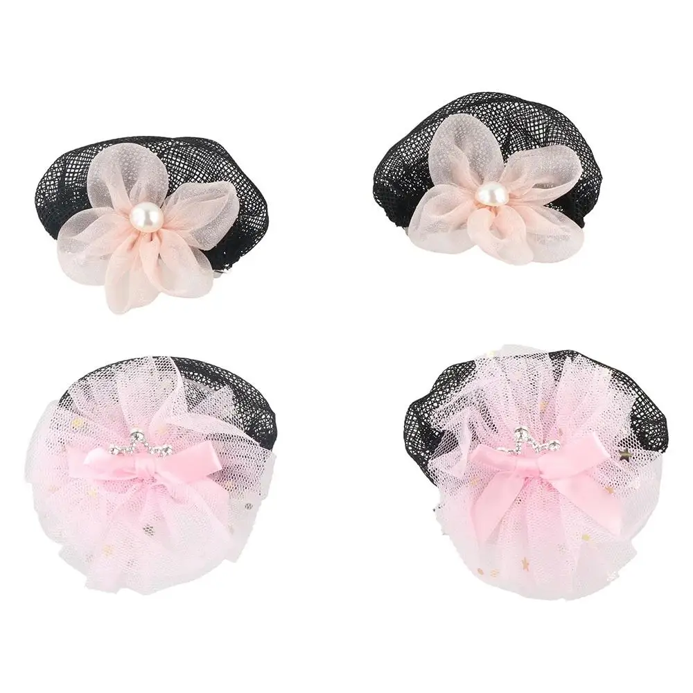 

Suitable Mesh Snood Spring Clip Star Hair Nets Star Hair Nets Colorful Invisible Princess Hair Clip Dance