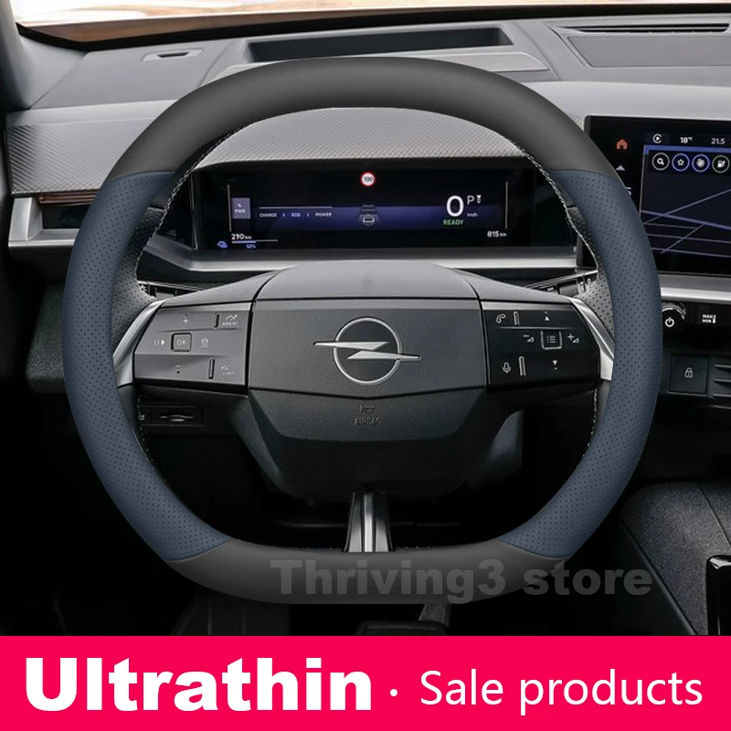 

Leather Car Steering Wheel Cover For NEW Opel Frontera Grandland 2024 2025 2026 wear-resistant Auto Steering Wheel Accessories