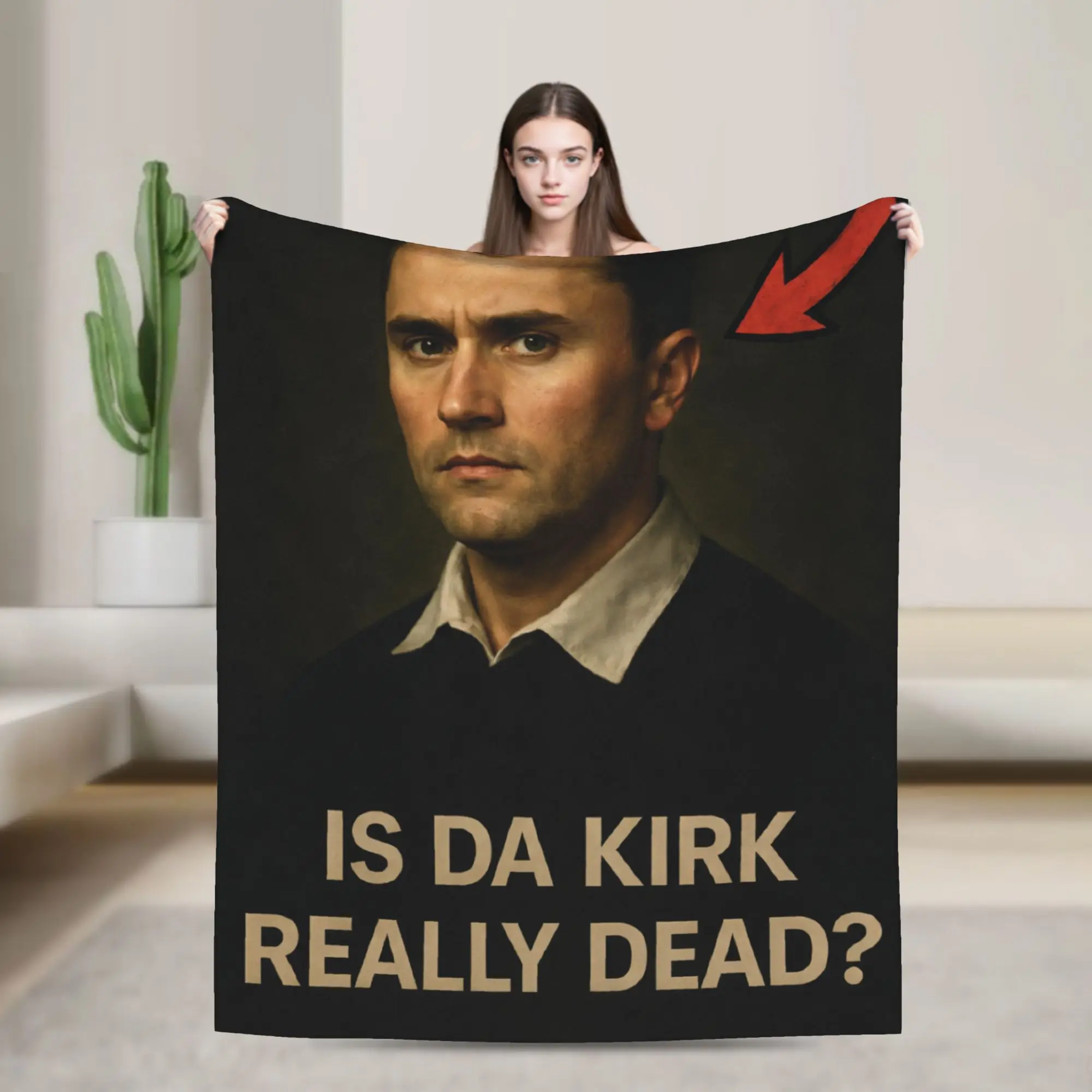 

Пледы с мемами Чарли Кирка: Пушистые, дышащие, потрясающие пледы для дома на все сезоны