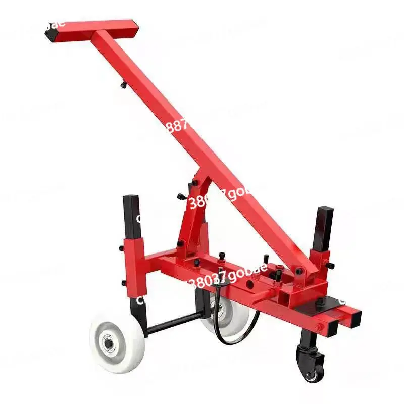 Hand push type ground slotting bracket road concrete cutting machine water and electricity installation shelf lifting type
