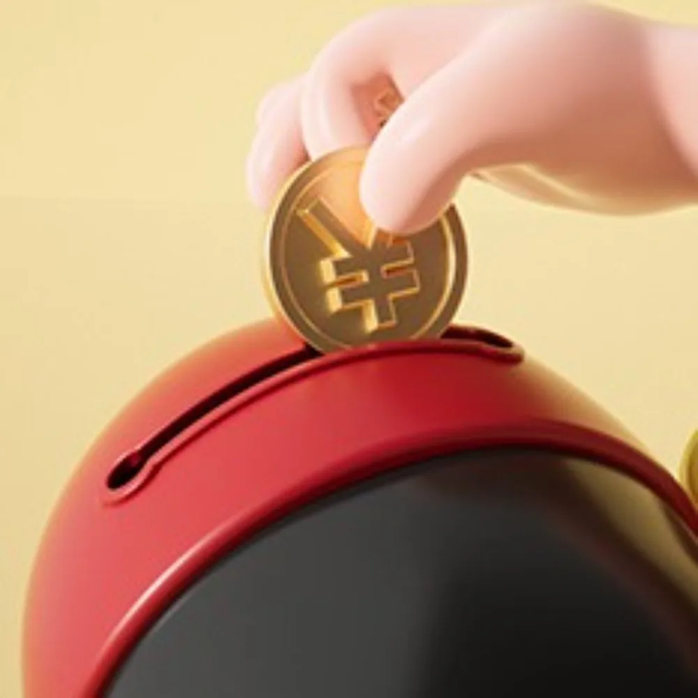 ถังออมทรัพย์ God of Wealth Piggy Bank ตกแต่งดีสัญลักษณ์จีนพระเจ้าเครื่องประดับการ์ตูนเปิดการ์ตูนกล่องเงิน