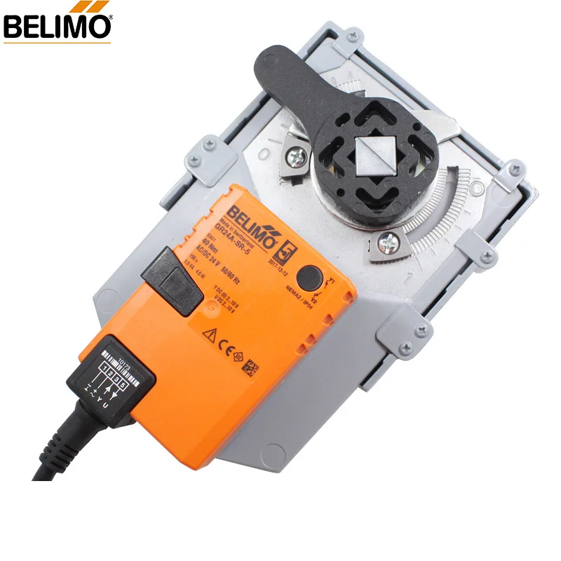 BELIMO 40Nm GR24A-SR-7 Modulating Rotary Actuator for Rotary Valves GR24A-SR-5 with Mounting Flange