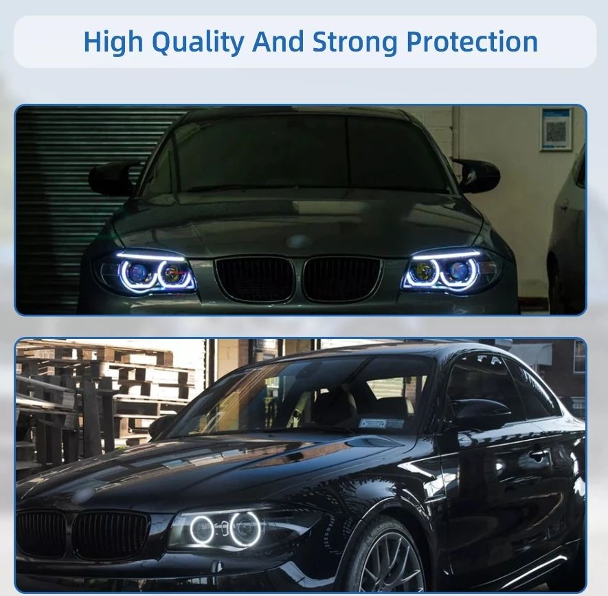 لسيارات BMW E90 E91 2005-2008 Precursor مرآة جانبية من ألياف الكربون الجافة مرفق خارجي 325i 328i
