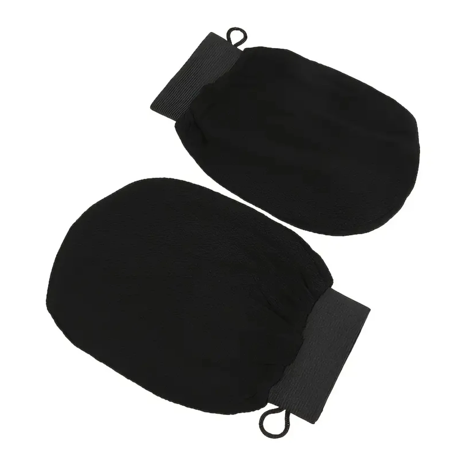 

Enhance your shower experience with this luxurious set of soft black exfoliating bath gloves - Gentle cleaning and scrubbing for